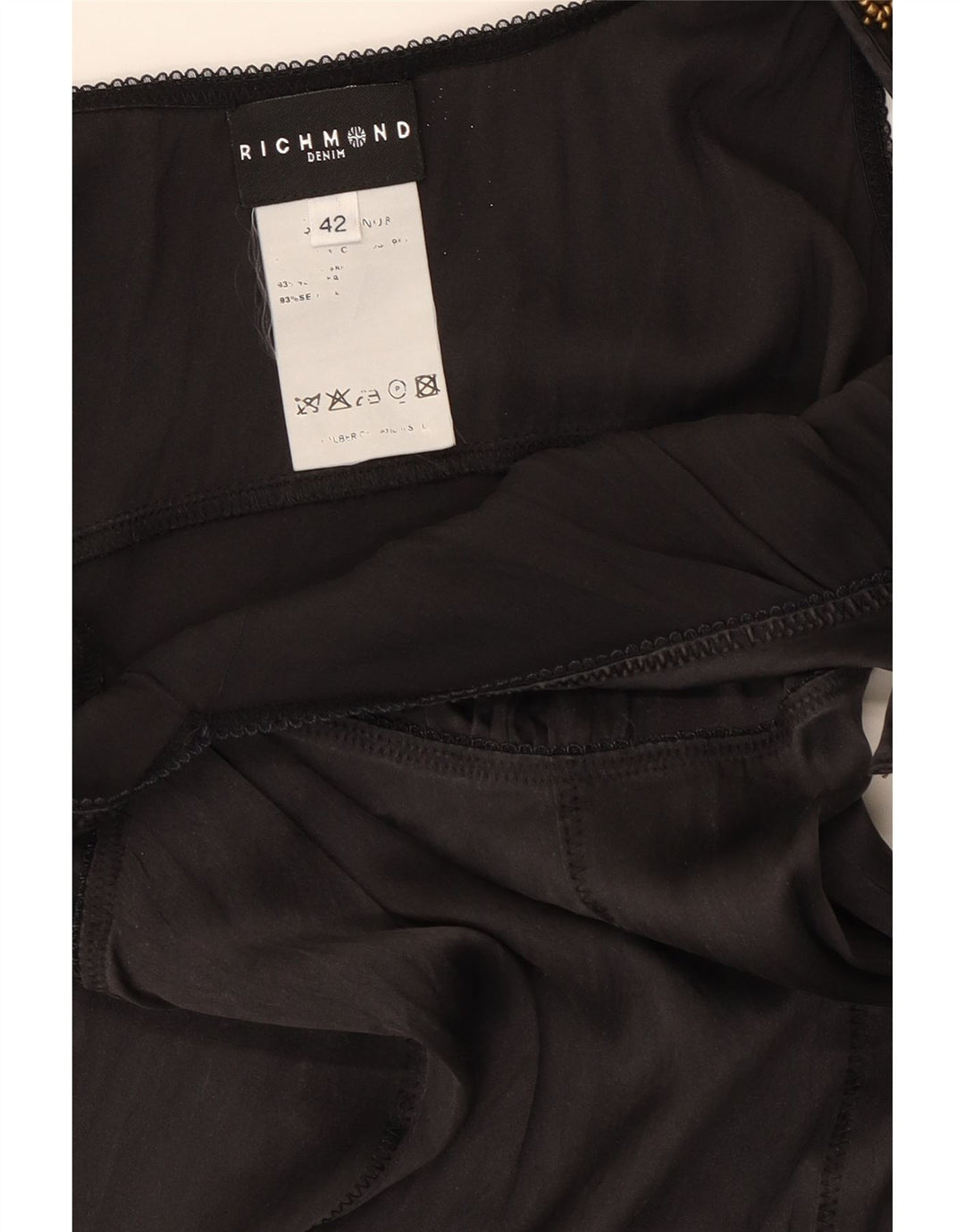 Асимметричное женское платье без рукавов Richmond IT 42 Medium Black