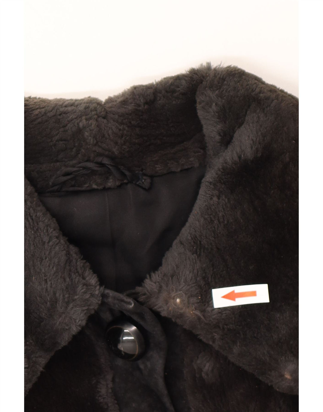 Винтажная женская замшевая куртка из искусственного меха UK 12, средний коричневый цвет