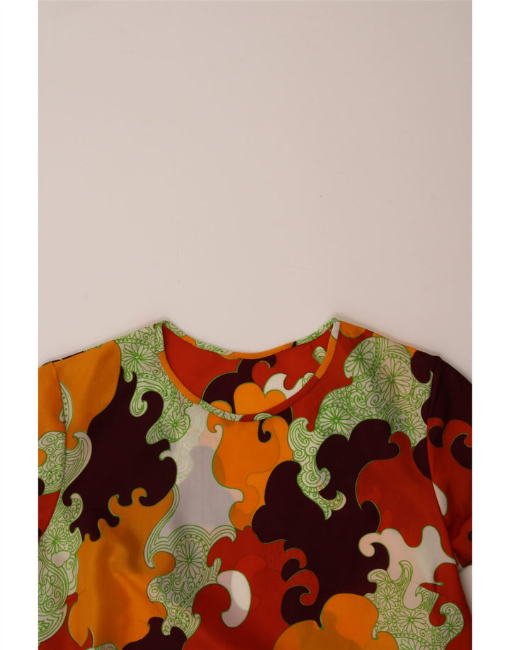 VINTAGE Womens Abstract Pattern Blouse Top UK 12 Medium Multicoloured Vintage Vintage and Second-Hand Vintage from Messina Hembry 
