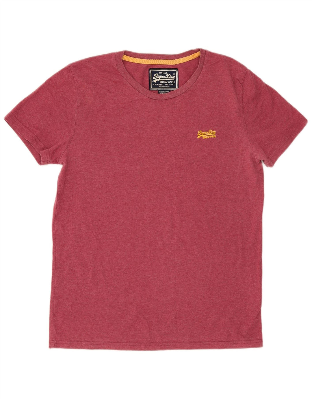 Мужская футболка с рисунком Superdry, большой красный хлопок
