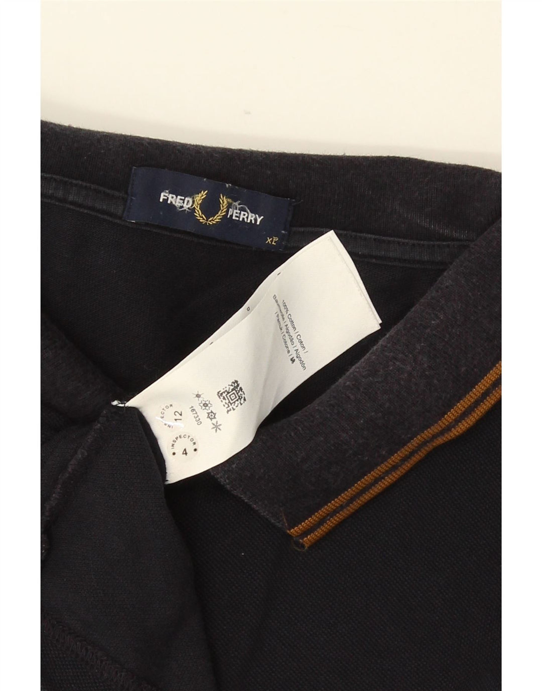 Мужская рубашка-поло Fred Perry XL, темно-синяя, хлопок