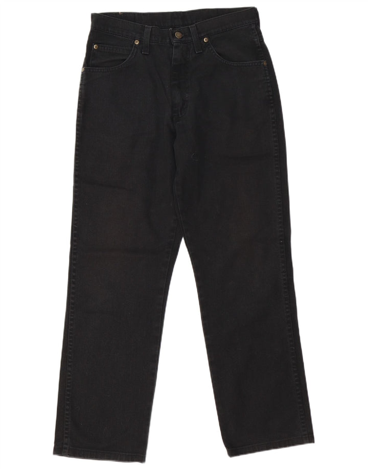 Мужские прямые джинсы Wrangler стандартного кроя W31 L29, черный хлопок