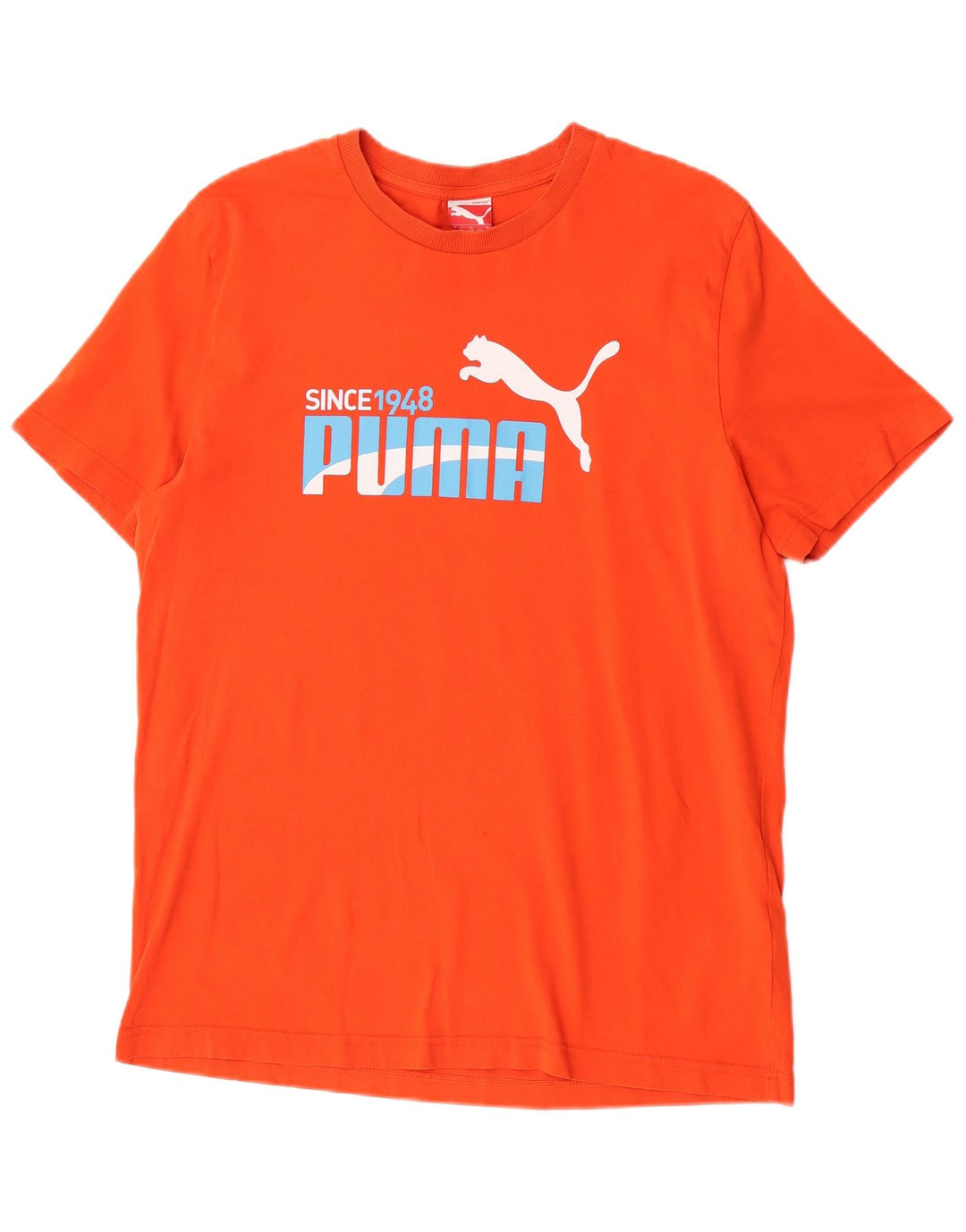 Мужская футболка с рисунком Puma, большая оранжевая