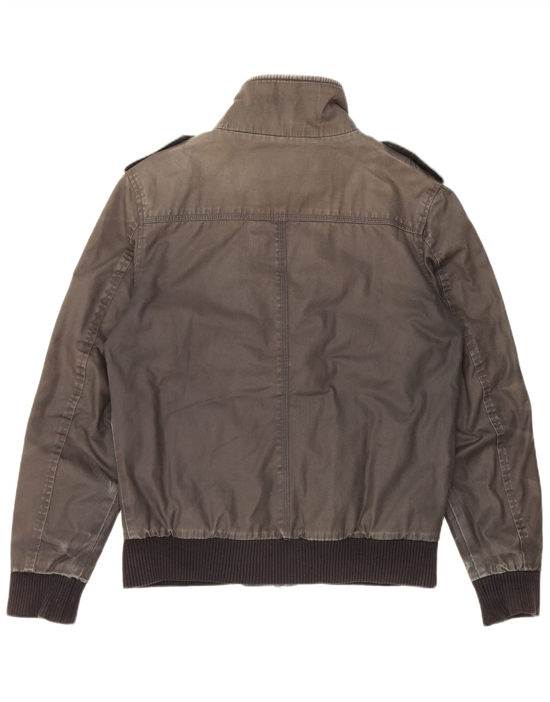 Мужская куртка в стиле милитари Jack & Jones UK 36, маленький серый хлопок