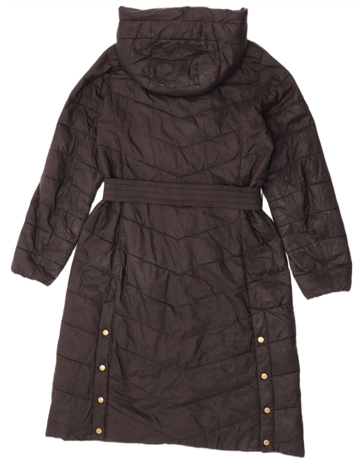 Женская утепленная куртка с капюшоном Barbour, размер 12, черный полиамид