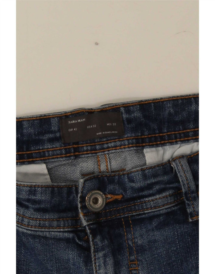 Мужские джинсовые шорты Zara EU 42, большие W32, синие