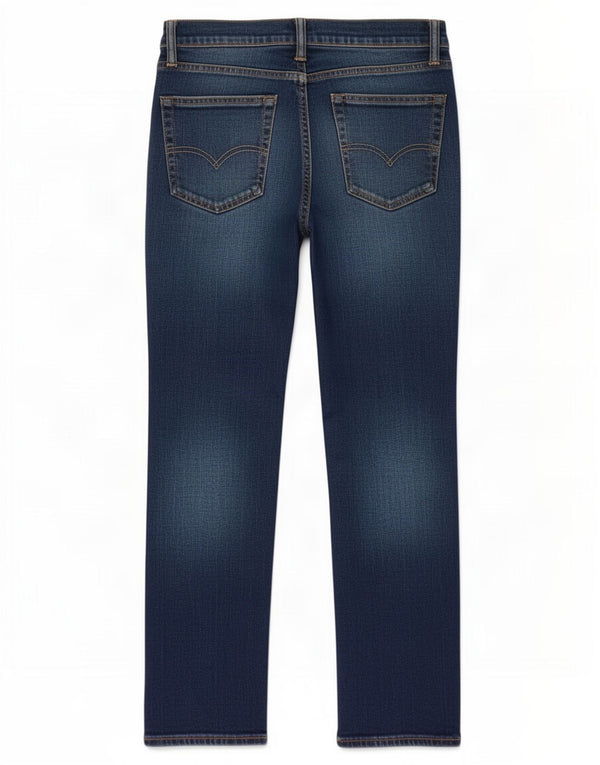 Мужские потертые узкие джинсы Levi's W32 L27, синие, хлопок