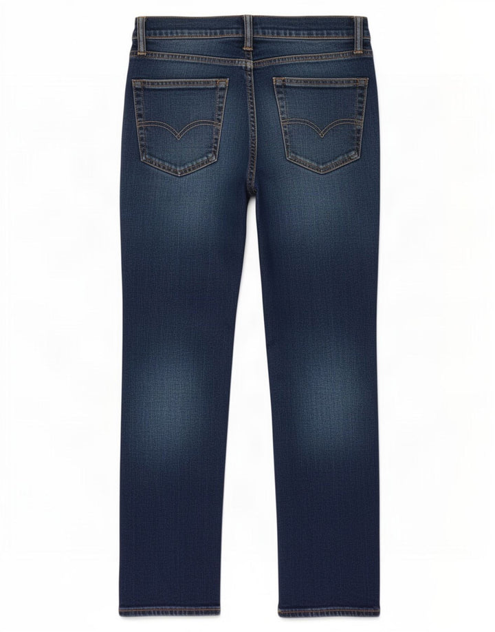 Мужские потертые узкие джинсы Levi's W32 L27, синие, хлопок