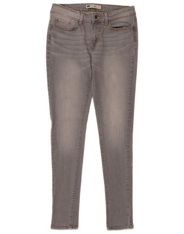 Женские леггинсы скинни LEVI'S 535 W30 L32 Серый хлопок