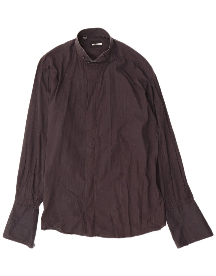 Мужская деловая рубашка PIERRE CARDIN, размер 16 1/2 41, большая черная полоска