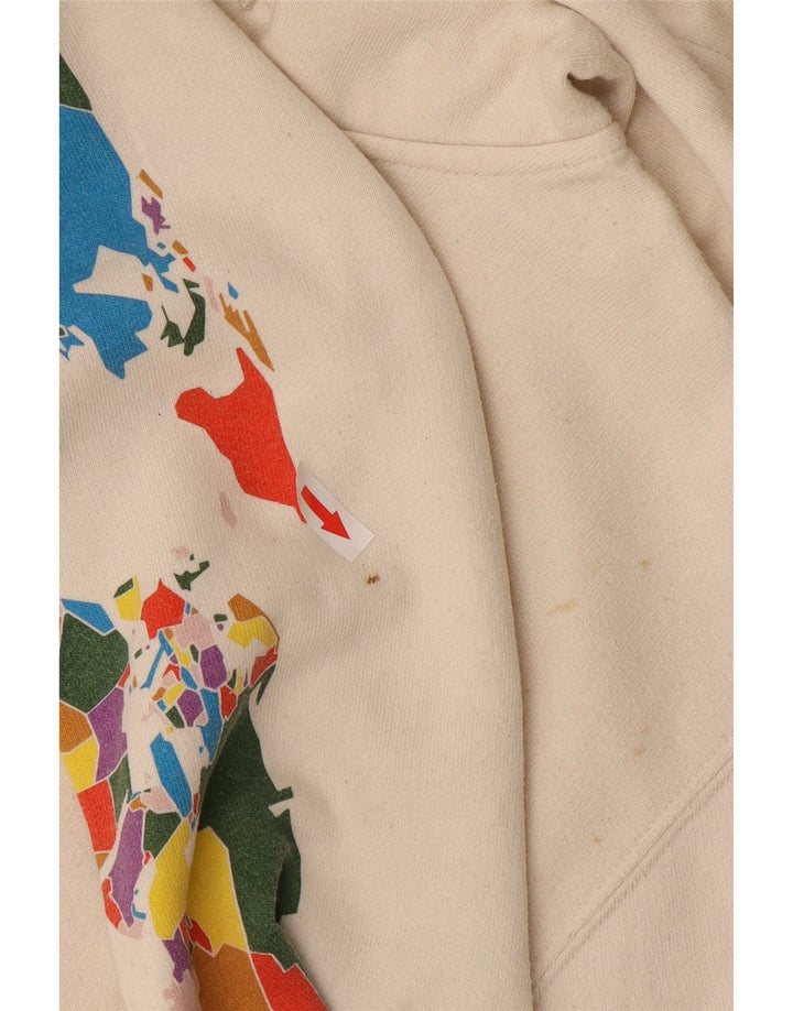 Мужской джемпер с капюшоном с рисунком Vans, большой размер, белый, хлопковый