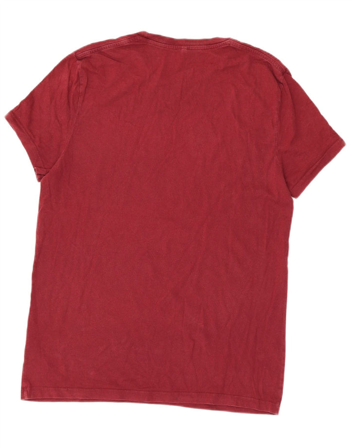 Мужская футболка Jack Wills Top среднего бордового цвета, хлопок