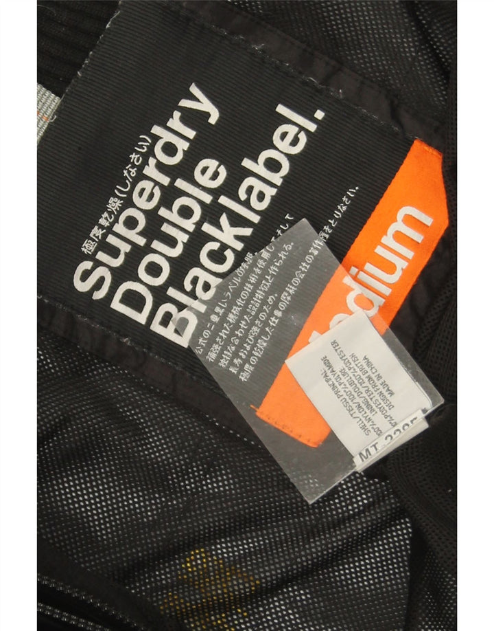 Женская ветровка Superdry UK 14, средний черный нейлон