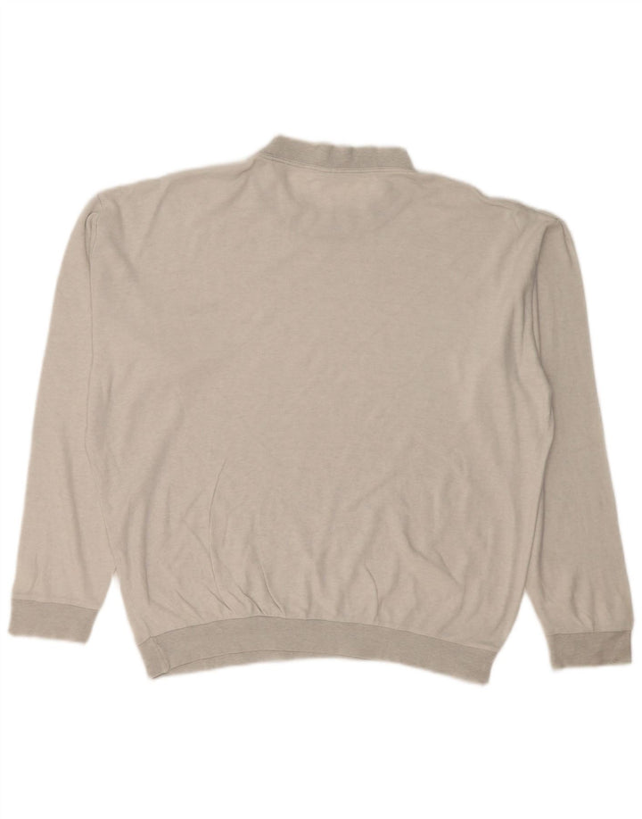 FILA Мужской топ свободного кроя с длинными рукавами, средний серый