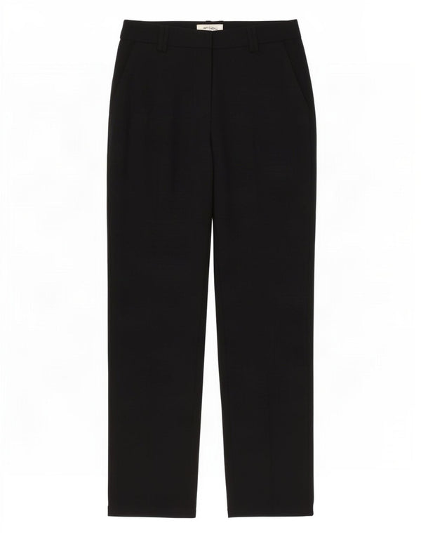 Женские прямые костюмные брюки Marks & Spencer UK 8, маленькие W27 L32, черные
