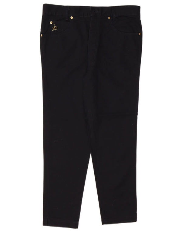 ROCCOBAROCCO Женские узкие укороченные джинсы IT 48 XL W34 L25 Черный хлопок