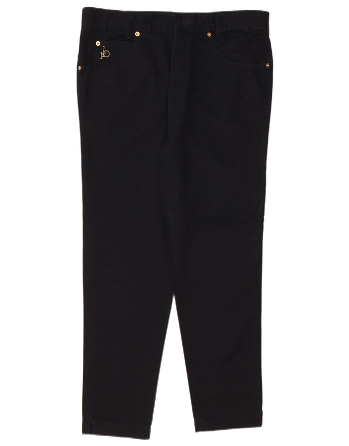 ROCCOBAROCCO Женские узкие укороченные джинсы IT 48 XL W34 L25 Черный хлопок