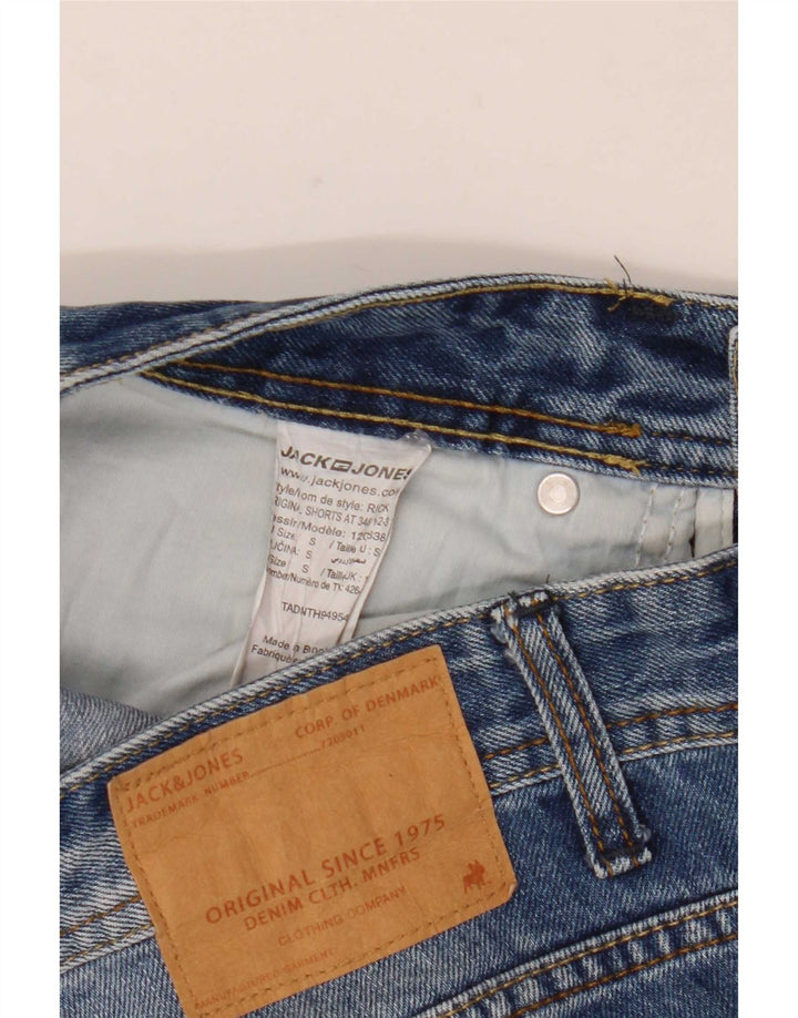Мужские джинсовые шорты Jack & Jones, маленькие, синие, хлопок, W30