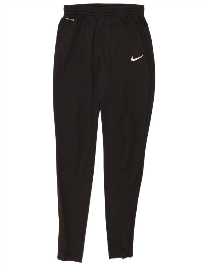 Мужские спортивные брюки NIKE Dri Fit, маленькие черные, из полиэстера
