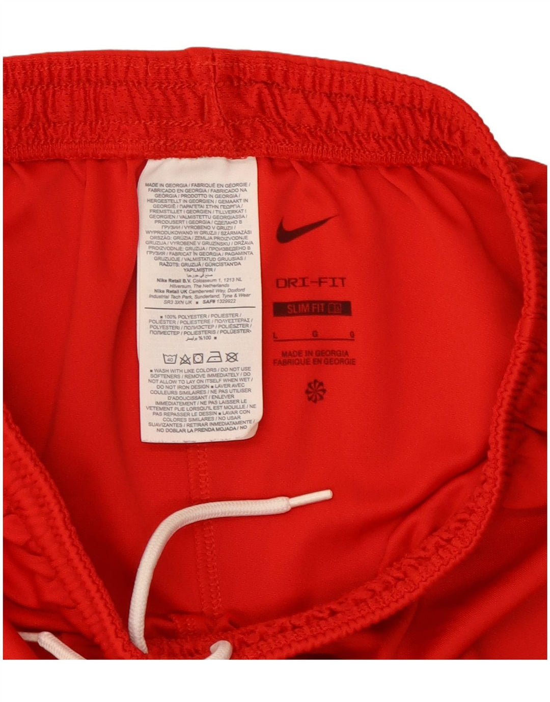 Мужские спортивные шорты Nike Dri Fit Slim Fit, большой красный полиэстер