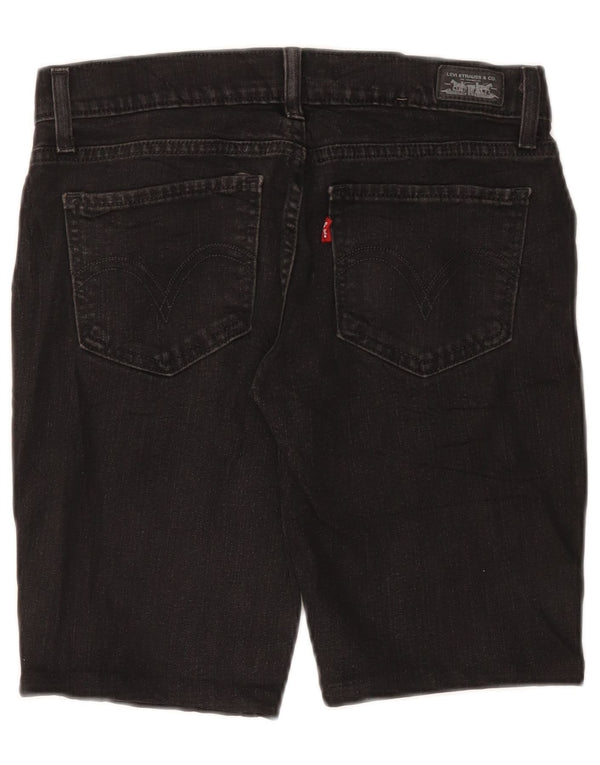 Женские джинсовые шорты LEVI'S 524 Super Low US 7 Medium W30 Серый хлопок