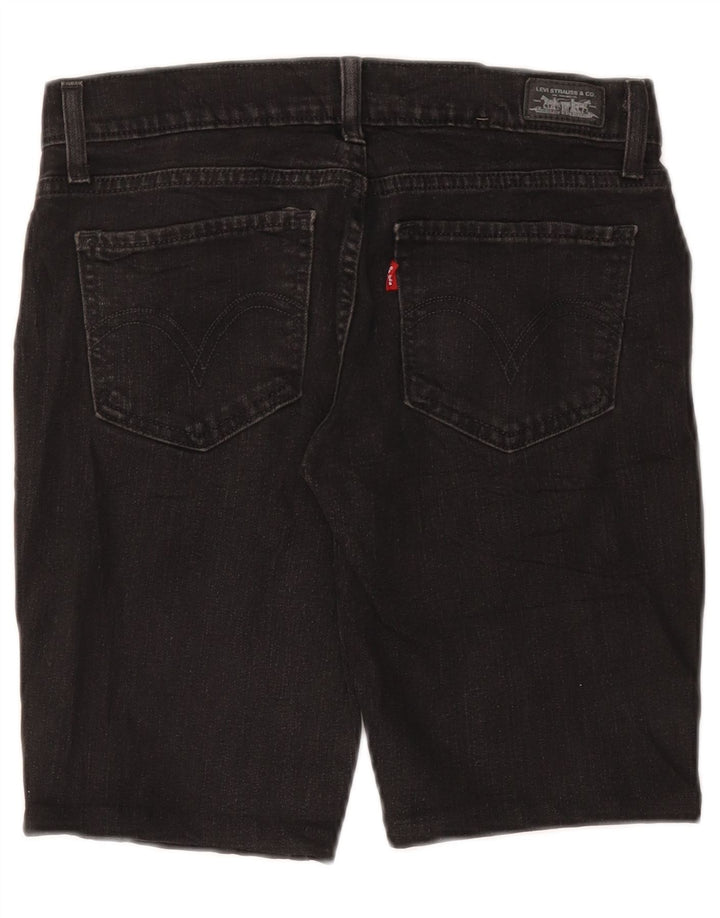 Женские джинсовые шорты LEVI'S 524 Super Low US 7 Medium W30 Серый хлопок