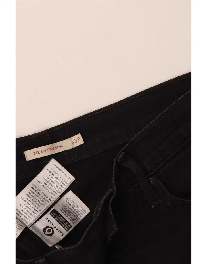 Женские джинсы Levi's 312 Shaping Slim W32 L30, черный хлопок