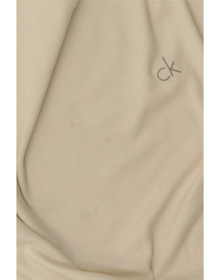 Calvin Klein Jeans Мужской топ с длинным рукавом, средний белый
