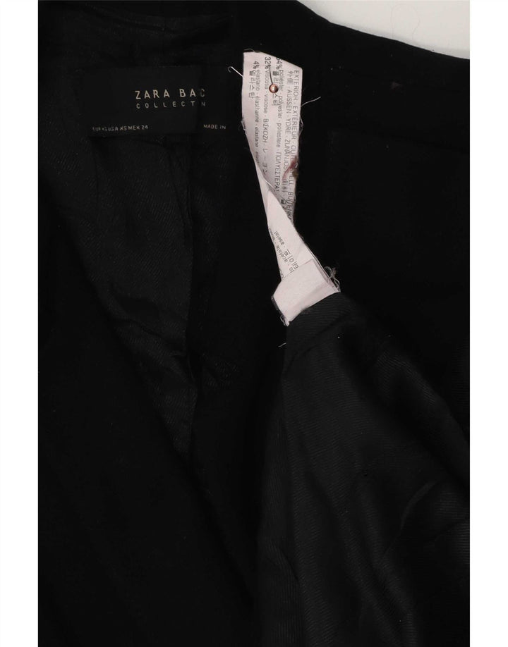 Женское пальто Zara UK 6 XS, черный полиэстер