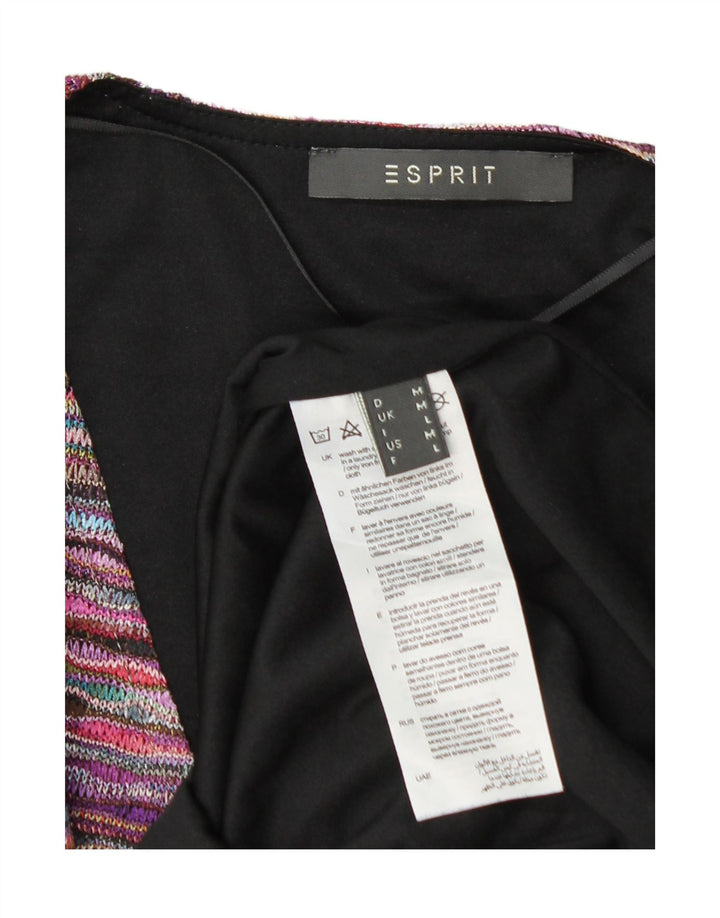 Женское платье-футляр без рукавов Esprit UK 12, среднее, разноцветное в полоску