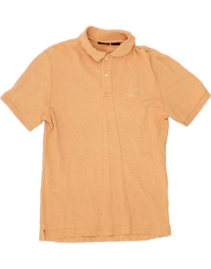 FILA Mens Polo Shirt Medium Orange Vintage Fila and Second-Hand Fila from Messina Hembry 