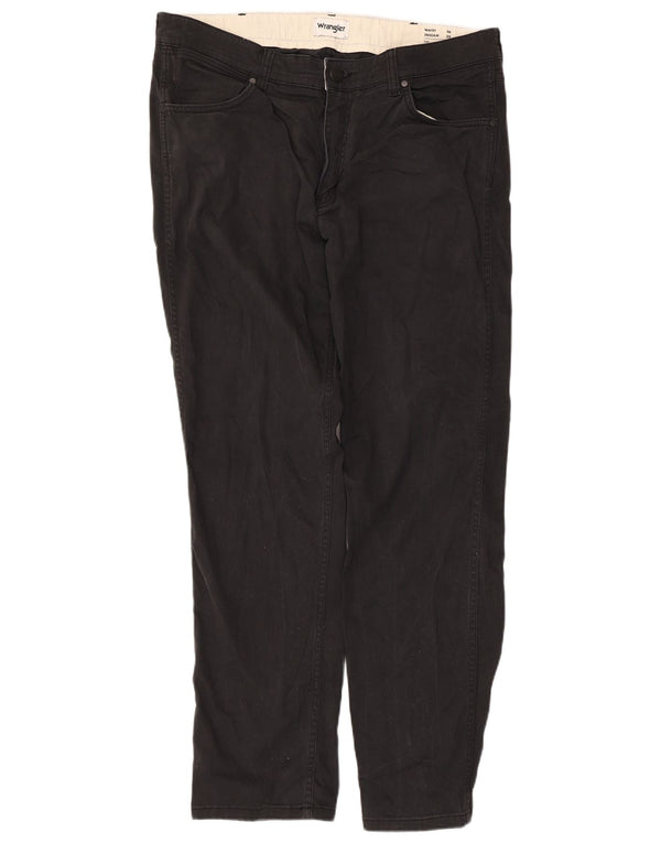 Мужские брюки Wrangler Greensboro Regular, прямые повседневные брюки W36 L32, черные