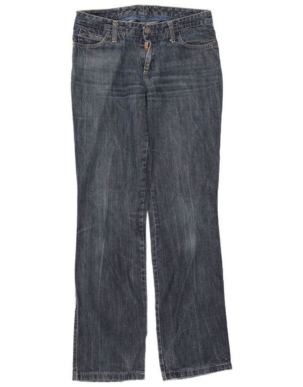 Женские прямые джинсы Benetton IT 42 Medium W30 L31 Темно-синий хлопок