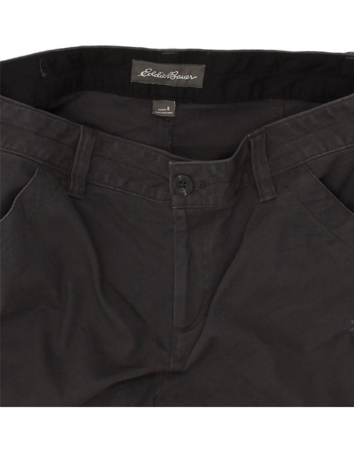 EDDIE BAUER Womens Cargo Shorts US 8 Medium W32 Grey Cotton Vintage Eddie Bauer and Second-Hand Eddie Bauer from Messina Hembry 