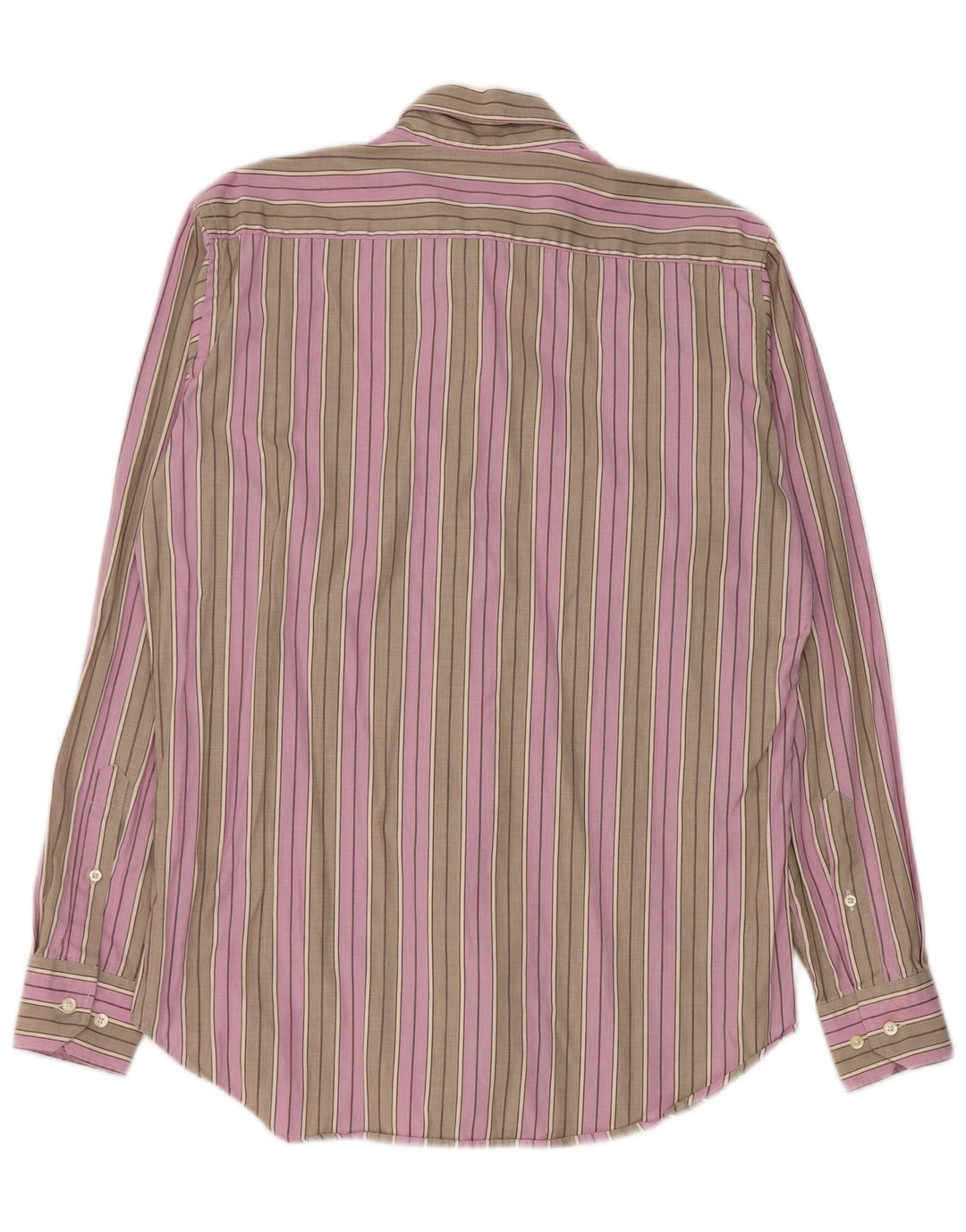 Мужская рубашка Etro, размер 40, хлопковая серая полоска среднего размера