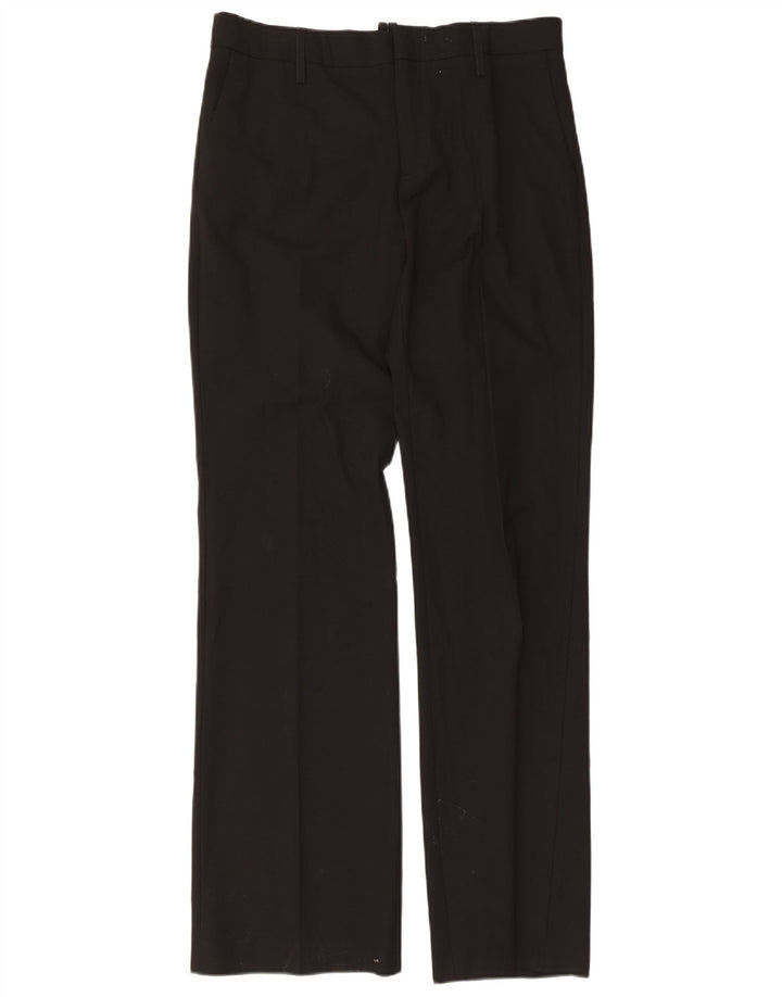 Женские прямые брюки чинос Zara EU 40 Medium W30 L34, черный полиэстер