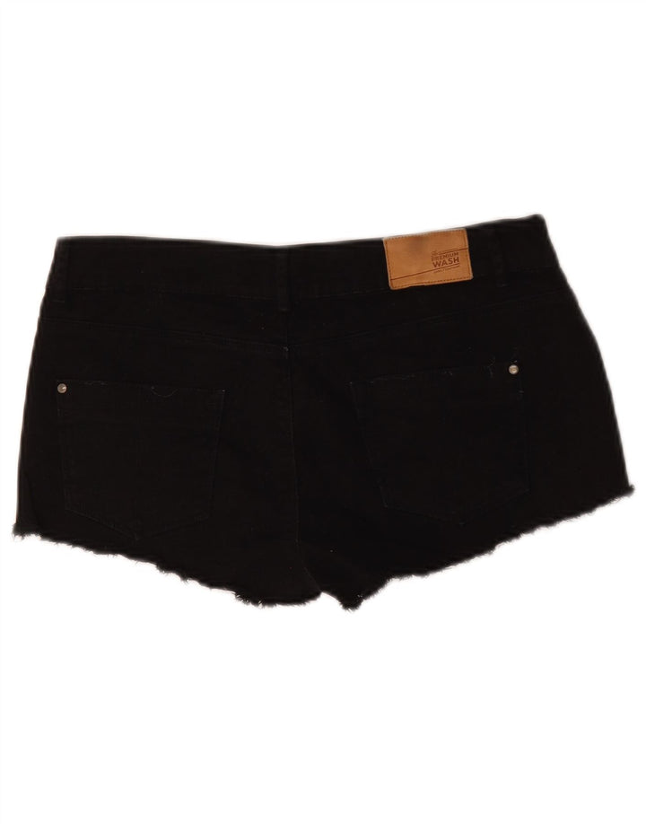Женские джинсовые шорты Zara EU 38, маленькие W28, черные