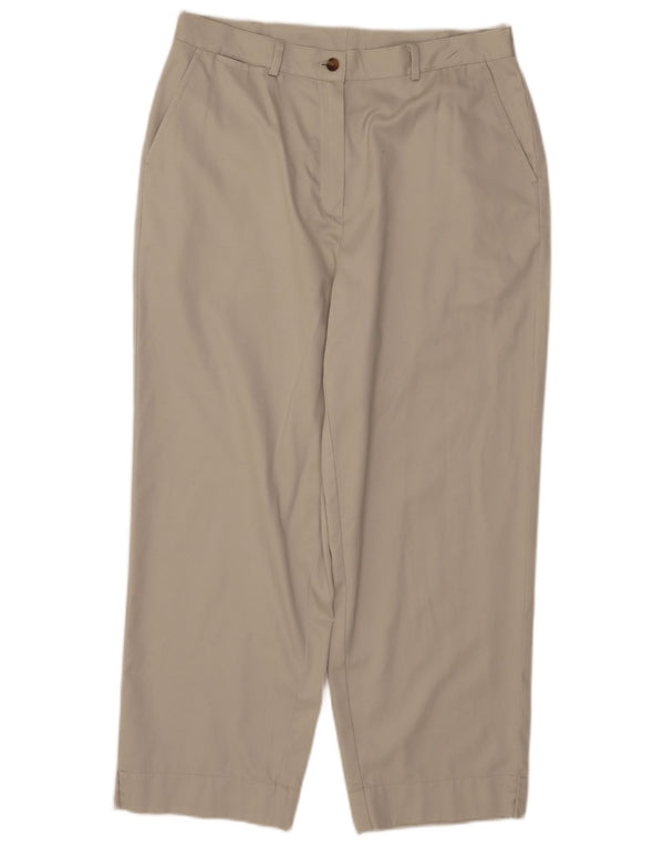 Женские зауженные брюки чинос L.L.Bean США 14 XL W34 L26 Бежевый хлопок