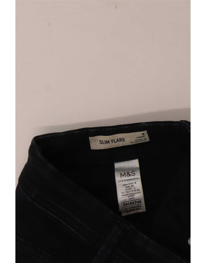 Женские узкие расклешенные джинсы Marks & Spencer UK 8 Small W26 L28 Темно-синие