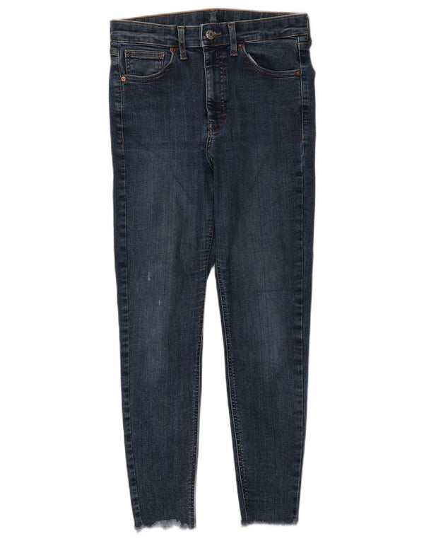 Женские укороченные джинсы скинни Topshop W28 L25, синий хлопок