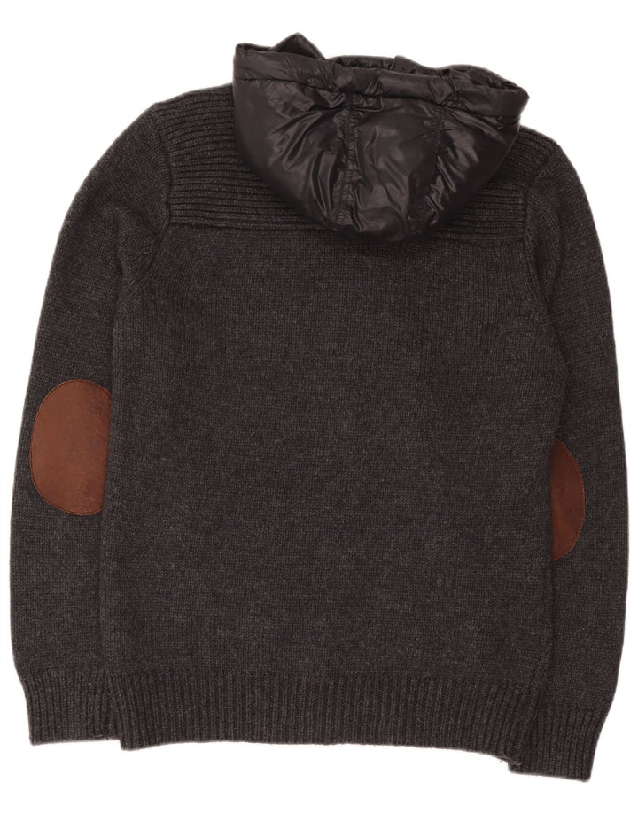Мужской кардиган Scotch & Soda, большой серый шерстяной свитер