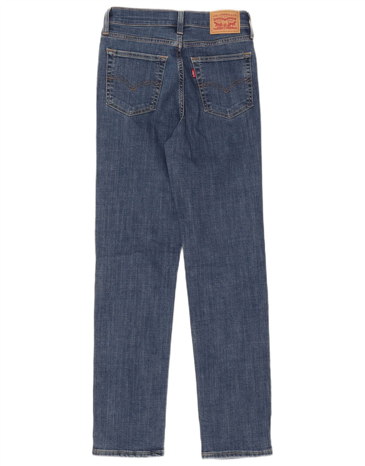 Женские прямые джинсы LEVI'S 724 с высокой посадкой W27 L30, синий хлопок