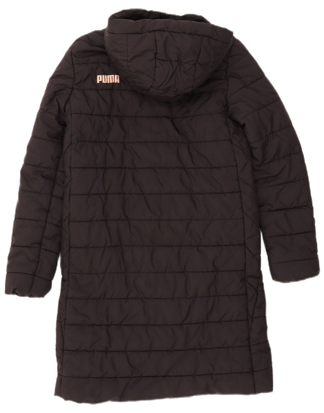 Женское пуховое пальто с капюшоном Puma UK 6 XS, черный полиэстер
