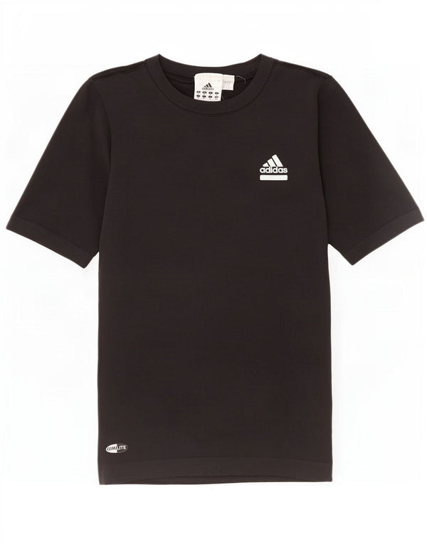 Женская футболка Adidas Climalite Top UK 12 Medium Black Полиамид