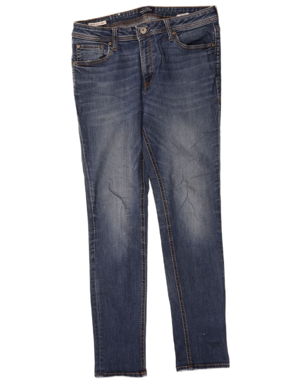 Мужские джинсы скинни Jack & Jones Liam W34 L32, синий хлопок