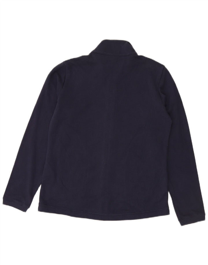 CHAMPION Womens Tracksuit Top Jacket UK 16 Large Navy Blue Cotton