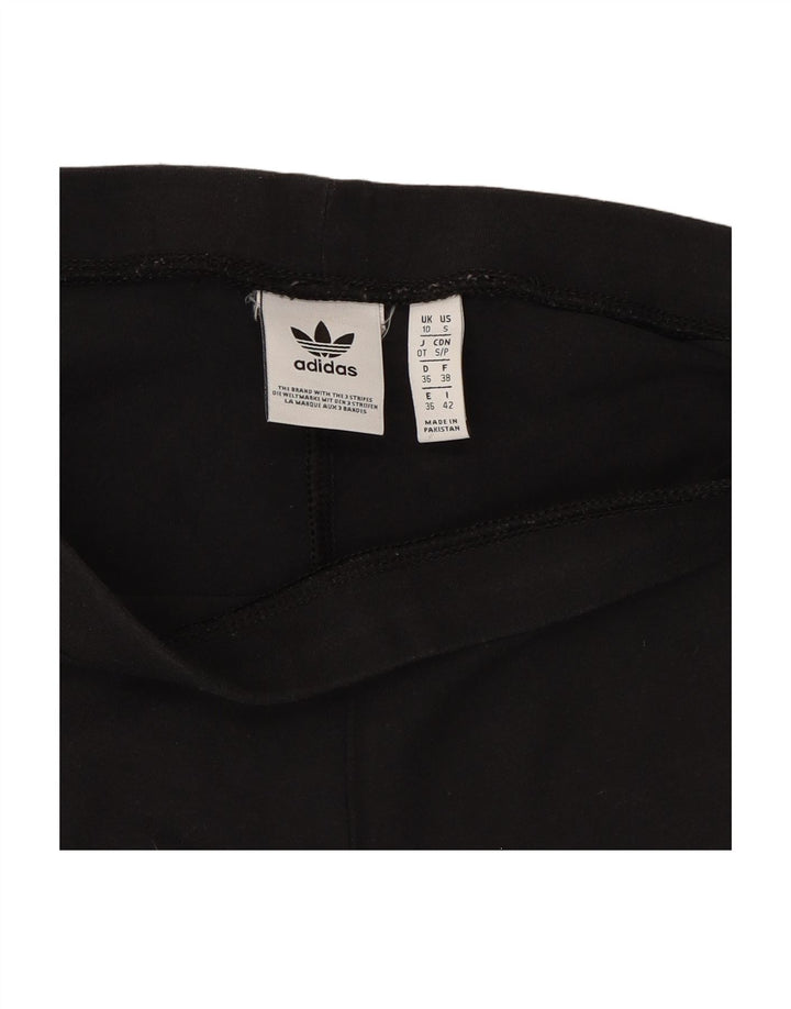 ADIDAS Womens Leggings UK 10 Small Black