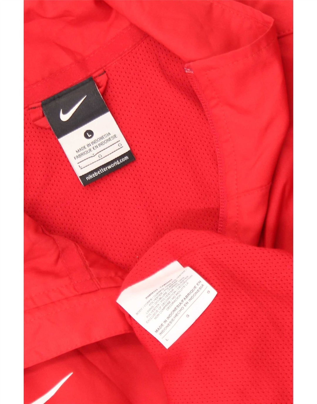 Мужская спортивная куртка Nike, большая красная полиэстер с цветными блоками