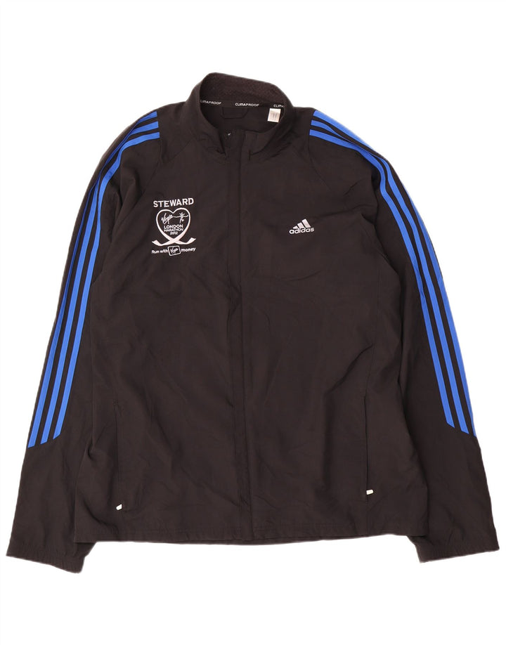 Мужская непромокаемая куртка Adidas UK 40, большая черная, полиэстер