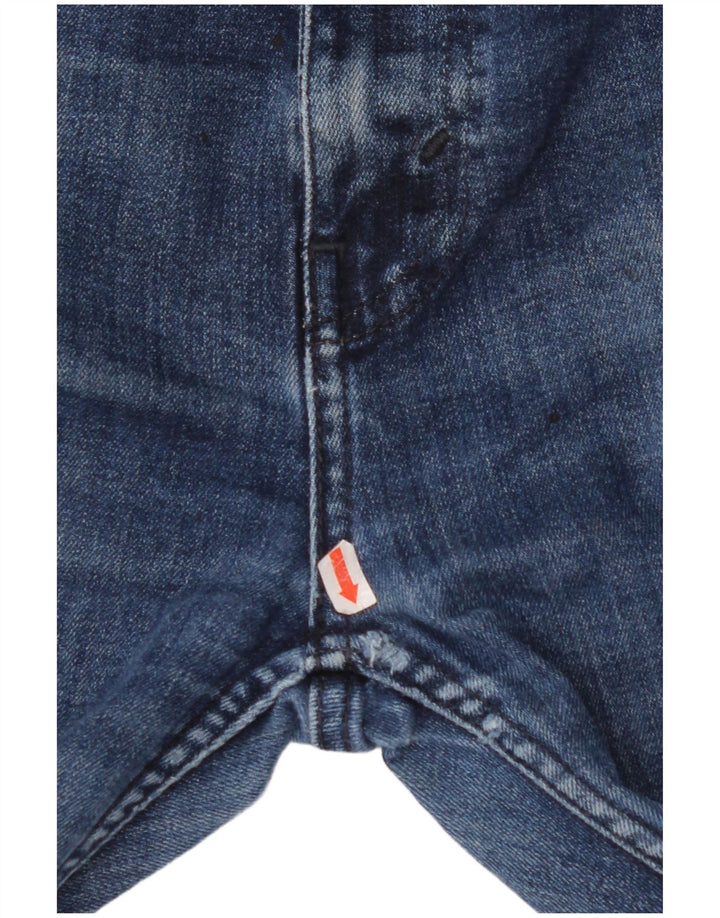 Мужские зауженные джинсы LEVI'S 502 W34 L32 Синие, хлопок